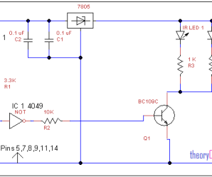 IR Remote control extender circuit