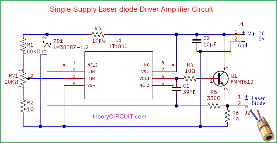 Creature lucky swear Single Supply Laser Driver Amplifier Circuit
