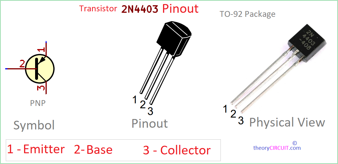 Transistor-2N4403-pinout - theoryCIRCUIT - Do It Yourself Electronics ...