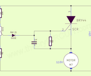 Ac power motor speed control circuit