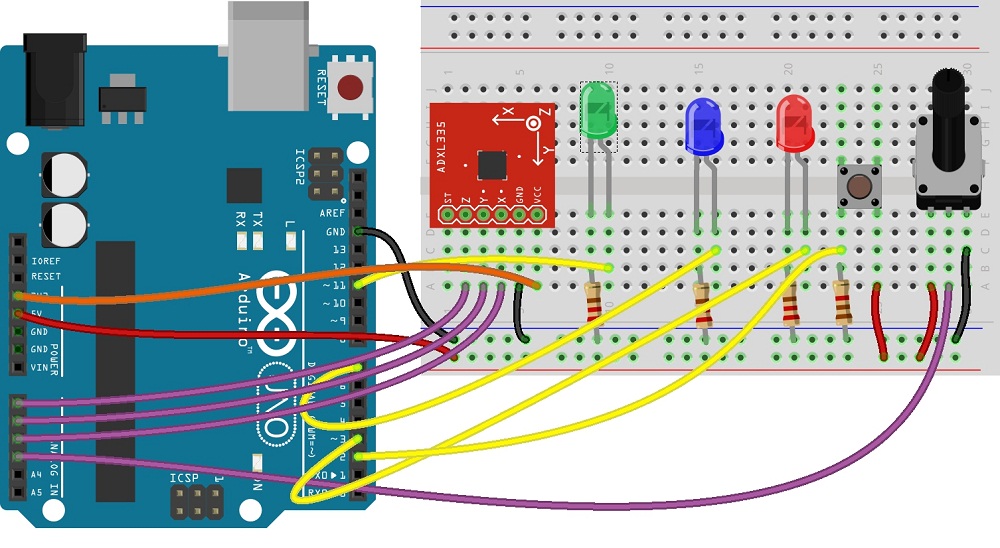 Accelerometer-sensor-arduino