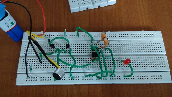 Clap On Clap Off Switch Circuit Diagram using 555 timer IC