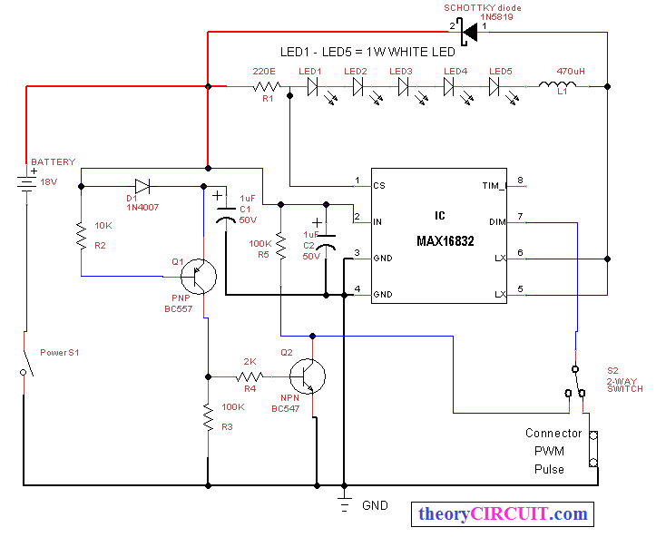 Current Control Circuit For Led Theorycircuit Do It Yourself Electronics Projects 4114