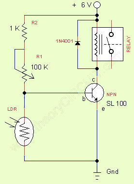 Dark Activated Relay