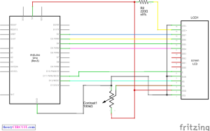 Drive LCD display with Arduino