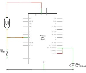 Photocell (LDR) Sensor with Arduino - theoryCIRCUIT - Do It Yourself ...