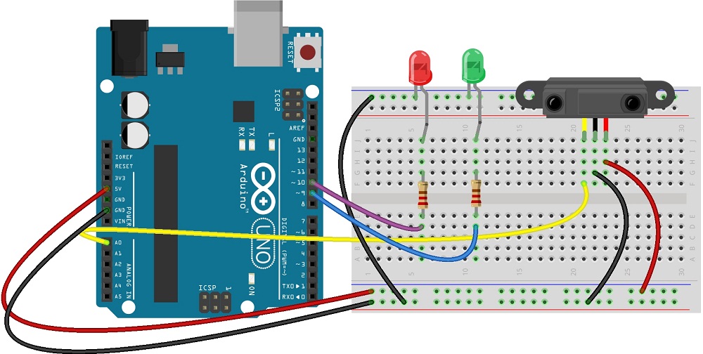 anger law religion Proximity (GP2Y0A21YK ) distance Sensor with Arduino - theoryCIRCUIT - Do  It Yourself Electronics Projects
