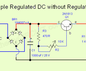 Simple Regulated DC without Regulator IC