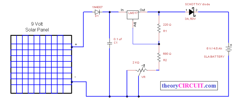 Solar power battery charger - theoryCIRCUIT - Do It Yourself ...