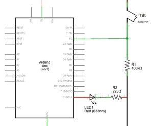 Tilt Switch arduino schematics