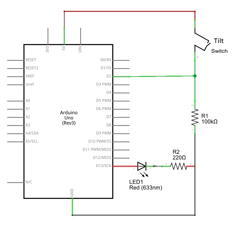 Electrical Circuit Diagram For Tilt Sensor