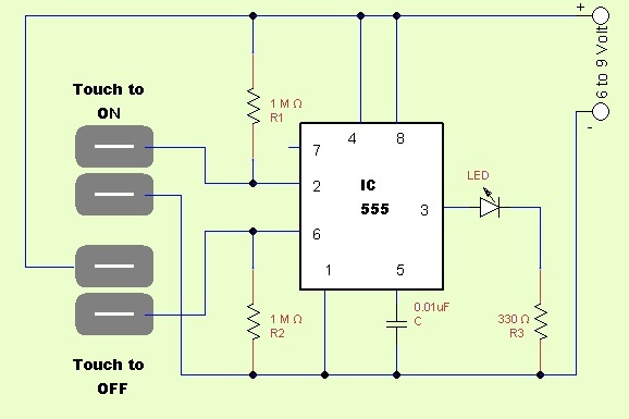 One Touch On Off Switch Circuit Theorycircuit