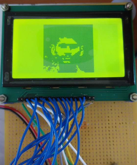 Interface Graphical LCD (KS0108) with Arduino