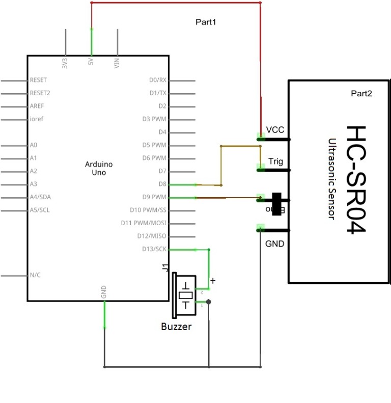 hc sr04 ultrasonic sensor arduino code
