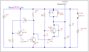 Tracking transmitter circuit diagram