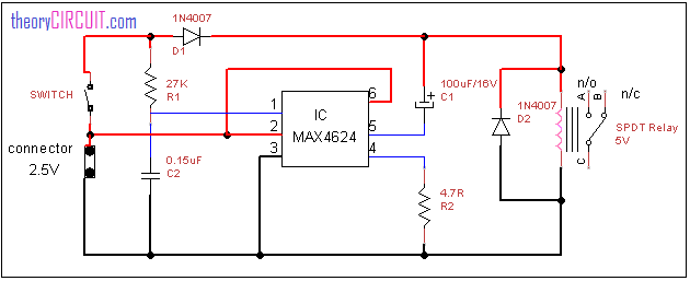 Low Voltage Relay driver circuit diagram