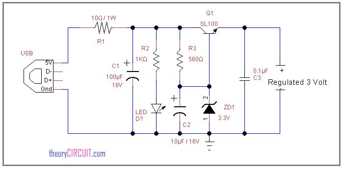 usb power source for circuit