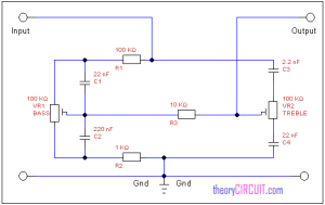 Baxandall tone control circuit - theoryCIRCUIT - Do It Yourself