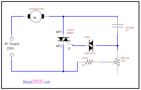 Ceiling Fan Regulator Circuit