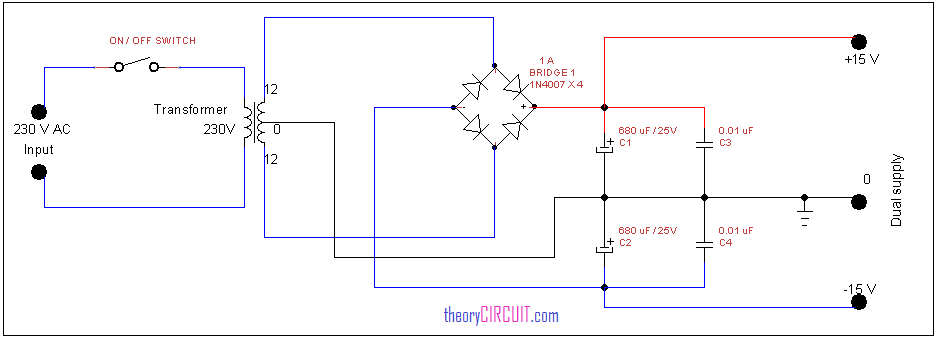 Tone control circuit using IC TL072