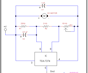 Low voltage DC motor speed control circuit