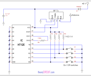 RF remote control circuit