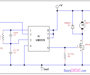 DC motor speed control using LM3578