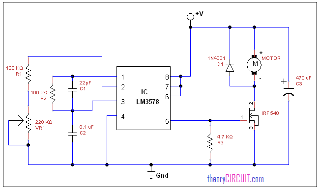 dc motor speed control using lm3578