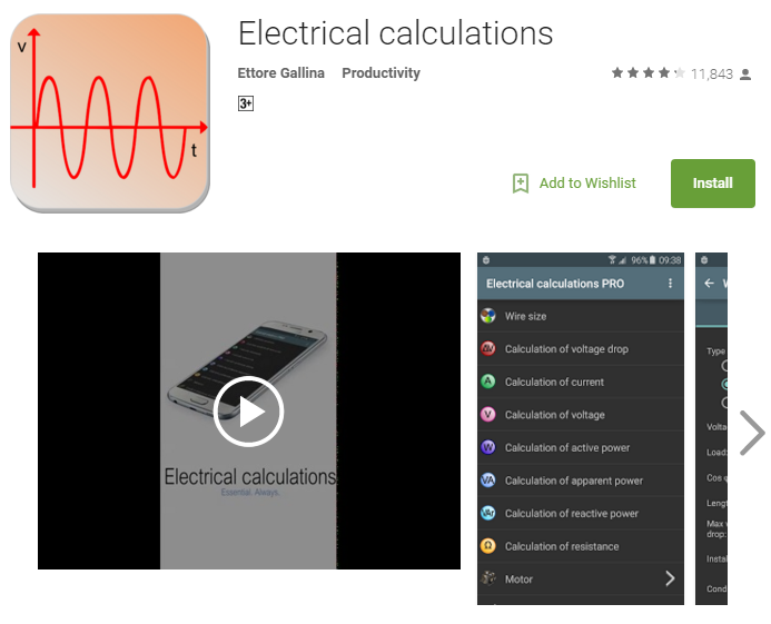 electrical calculations apps