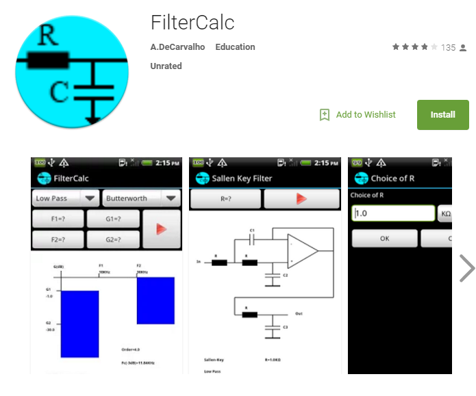 filter calc app