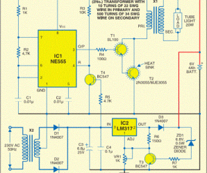 Full Automatic emergency tube light circuit