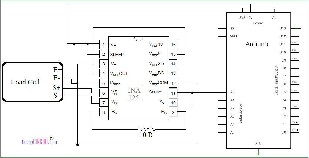 arduino load cell schematics