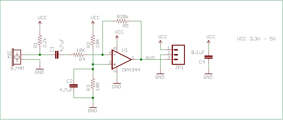 Arduino Sound Sensor Schematic