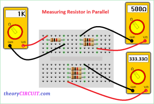 measuring resistor in parallel