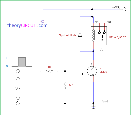 relay operation circuit diagram
