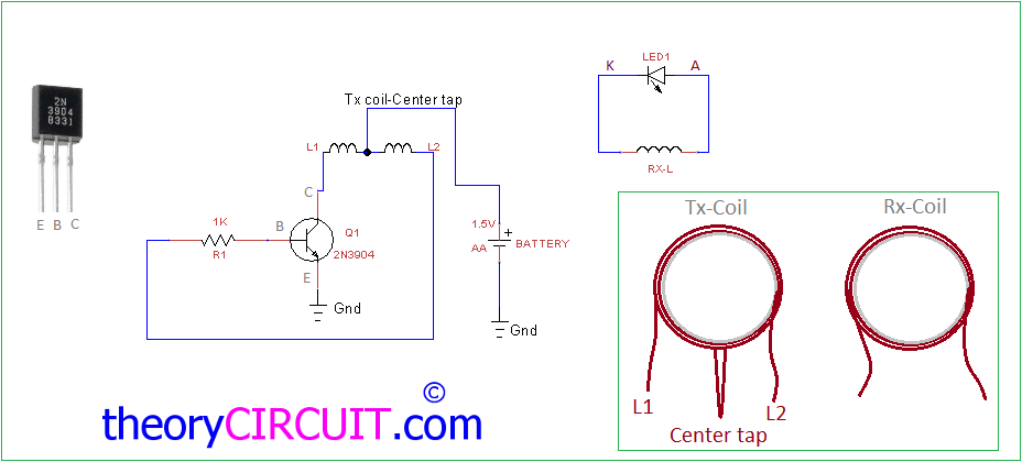 Wireless LED circuit