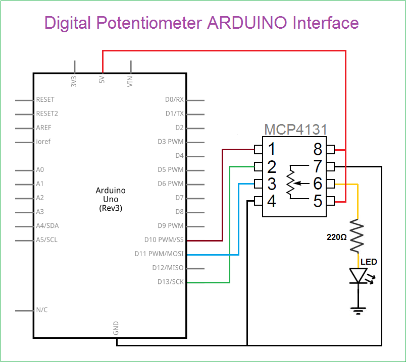 Digital Potentiometer Arduino Interface