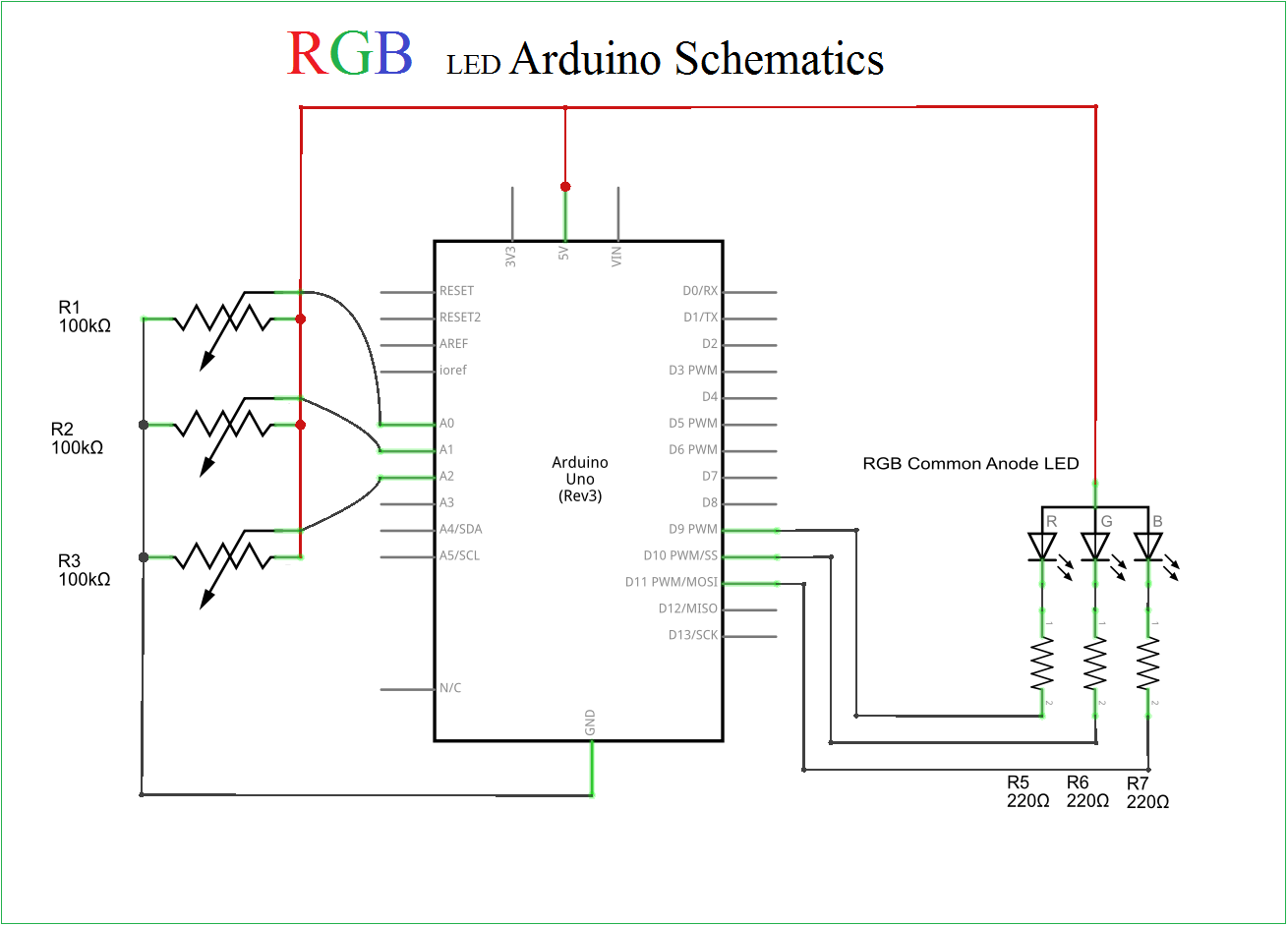Arduino RGB Flowing Sequential Light Circuit  Homemade Circuit Projects