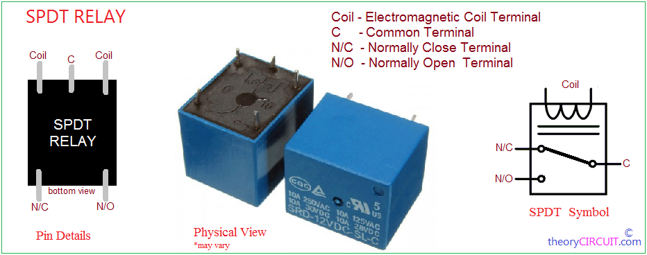 spdt relay - theoryCIRCUIT - Do It Yourself Electronics Projects