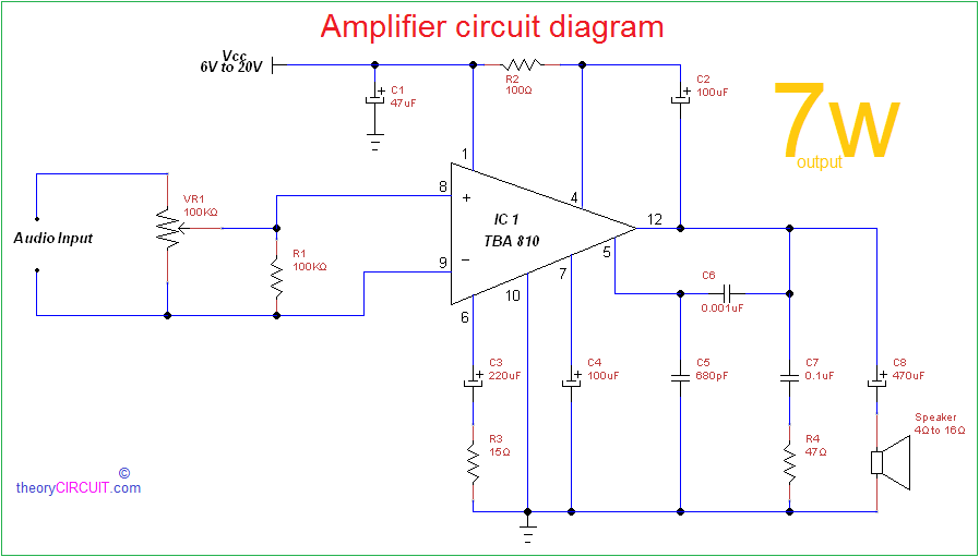 Amplifier Circuit Diagram