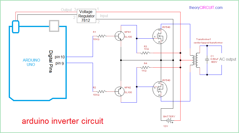 Arduino Inverter Circuit