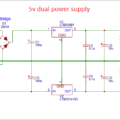 5V Dual power Supply circuit with PCB