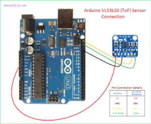 VL53L0X arduino - theoryCIRCUIT - Do It Yourself Electronics Projects