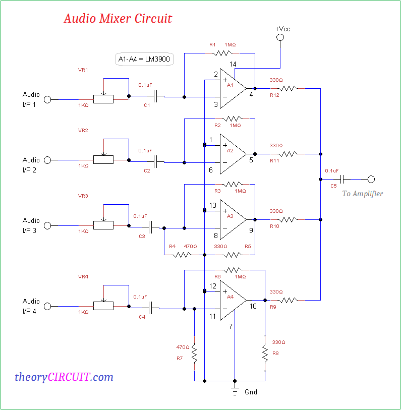 Audio Mixer Circuit