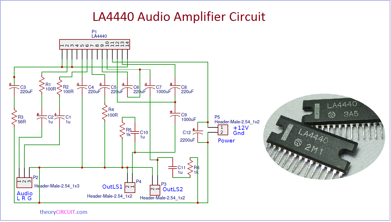 La4440 Amplifier Circuit Board