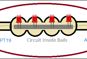Cricket stump LED flasher circuit