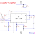 TDA7294 Subwoofer Amplifier Circuit