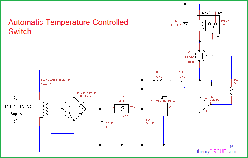 Temperature on sale controller schematic