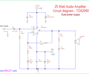 25 Watt Audio Power Amplifier Circuit