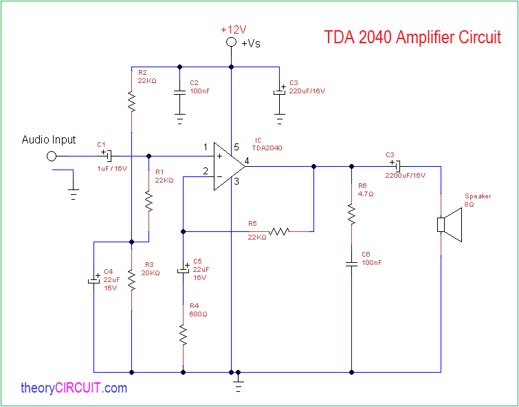 Tda2040. Tda2040 схема. Tda2040 Datasheet. Схема 2040.